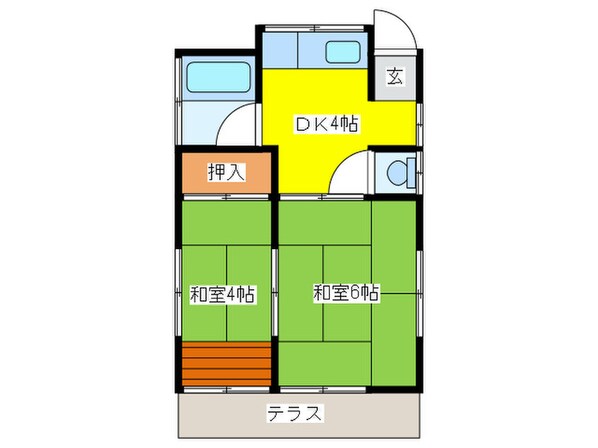 高橋様貸家C棟の物件間取画像